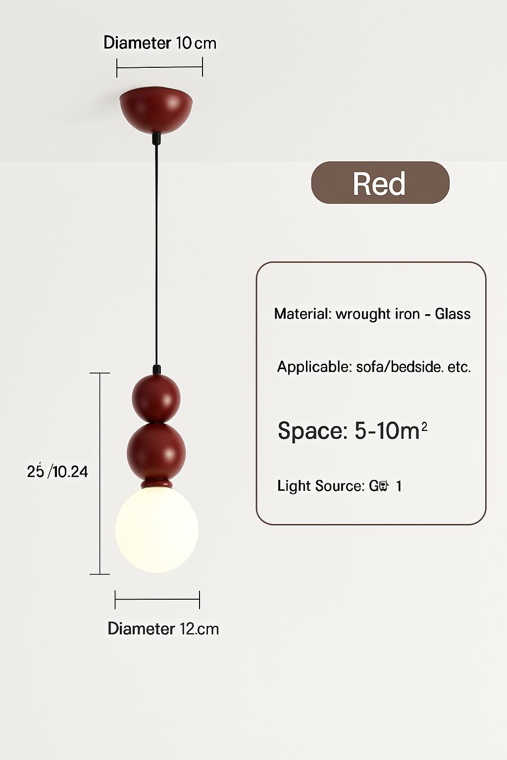 Minimalist Nordic design LED pendant light macaron shape - vue 28 sur 30