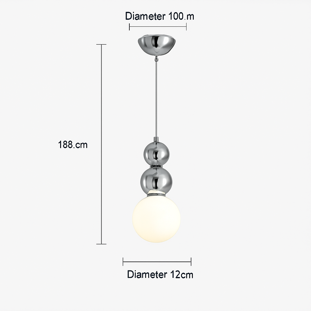 Minimalist Nordic design LED pendant light macaron shape - vue 30 sur 30