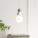 Minimalist Nordic design LED pendant light macaron shape