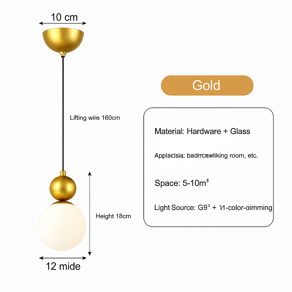 Minimalist Nordic design LED pendant light macaron shape - vue 7 sur 30