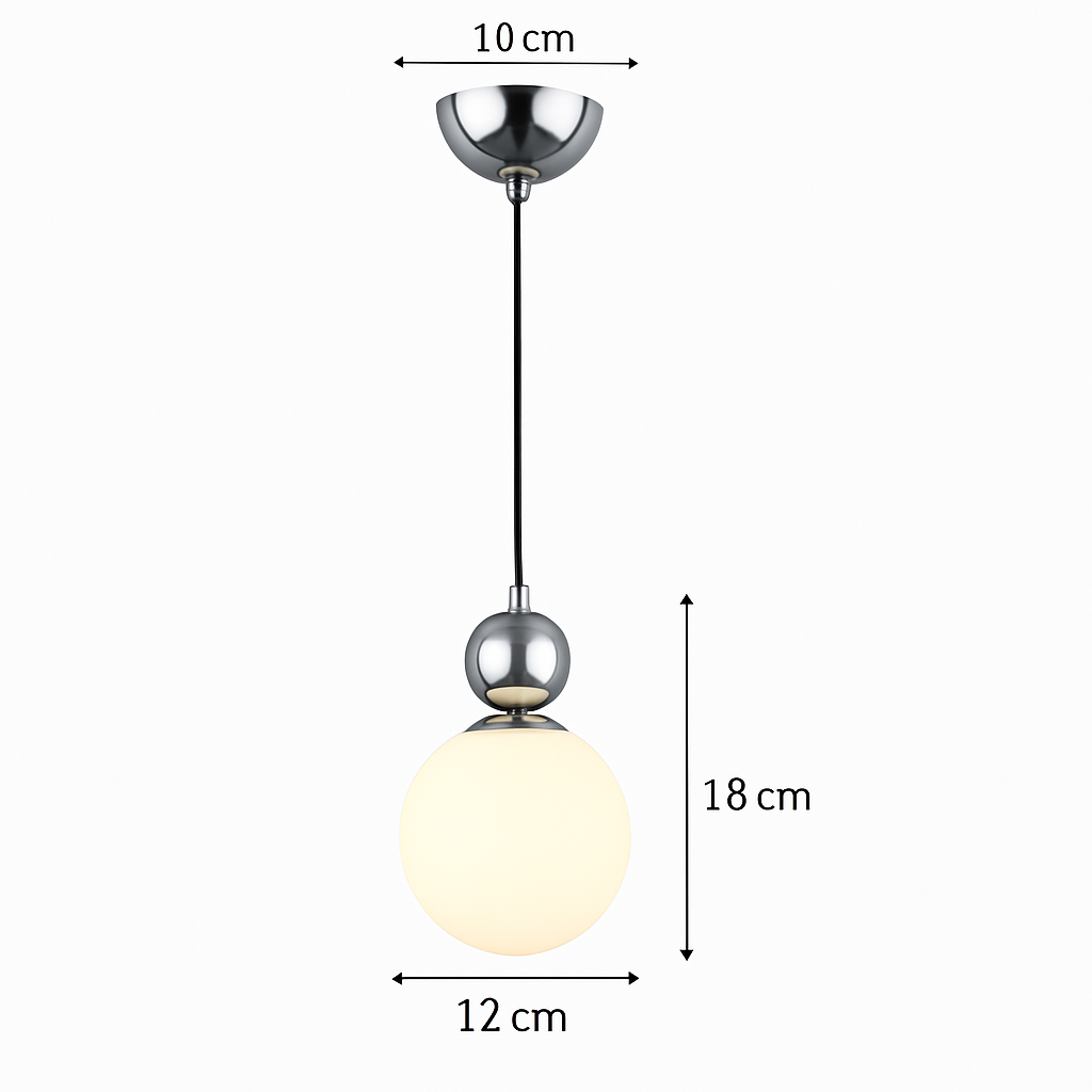 Minimalist Nordic design LED pendant light macaron shape - vue 10 sur 30