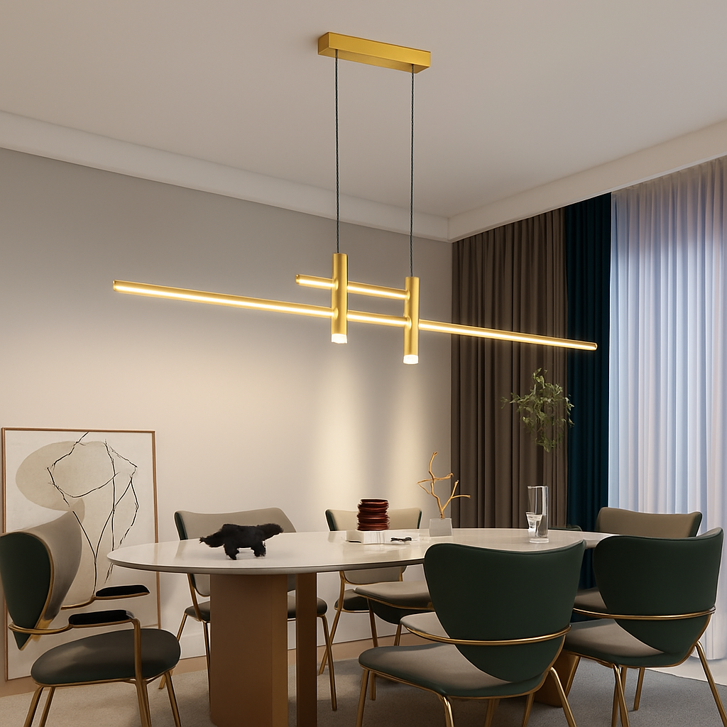 Modern minimalist dimmable LED pendant light for interior decoration - vue 3 sur 12