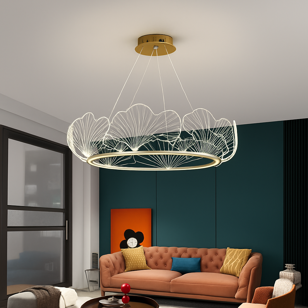 suspension led en acrylique design moderne décoratif - vue 4 sur 8