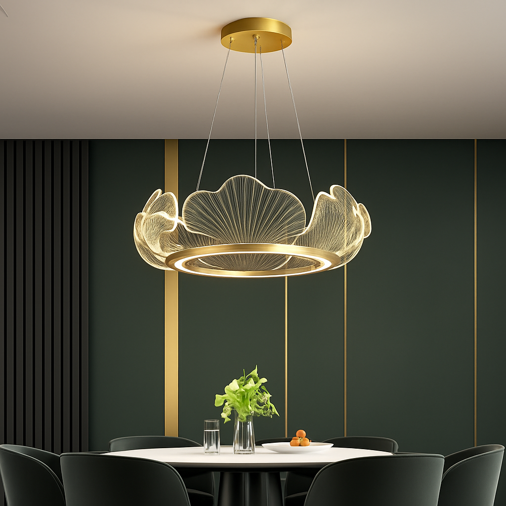 suspension led en acrylique design moderne décoratif - vue 5 sur 8
