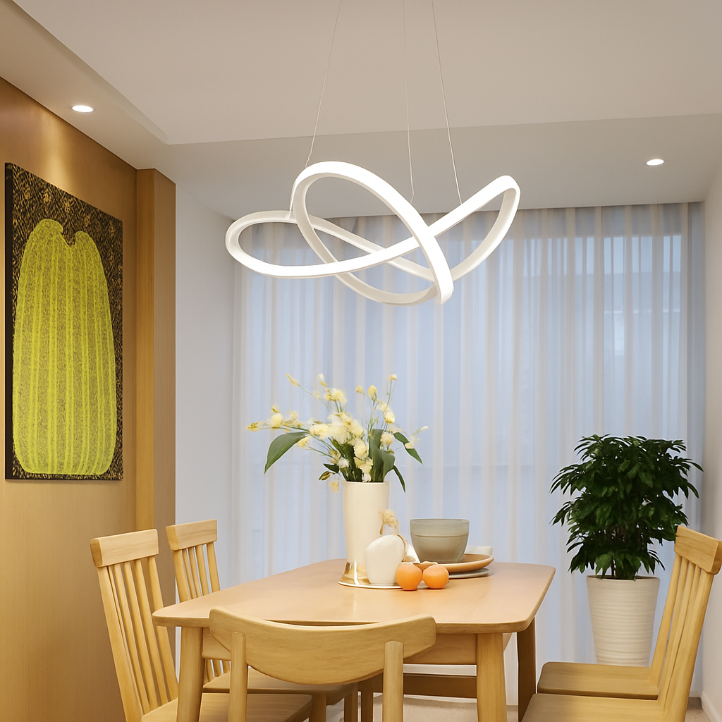 suspension LED en aluminium design moderne décoratif nouvelle collection - vue 3 sur 9