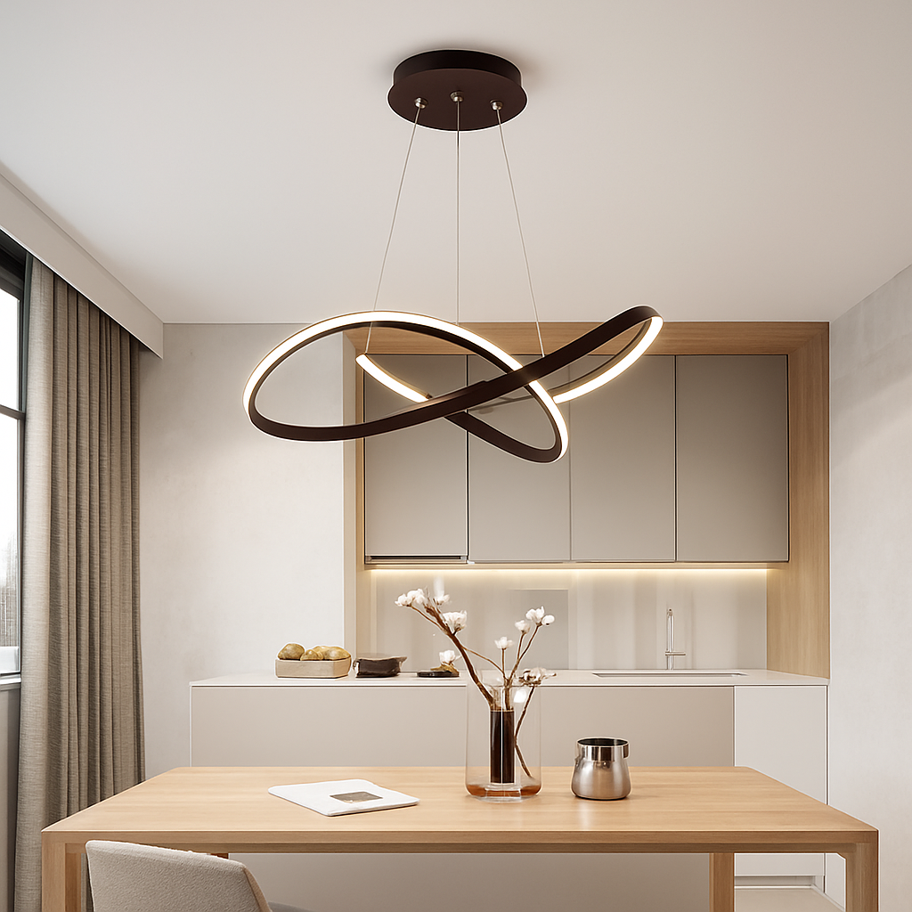 suspension LED en aluminium design moderne décoratif nouvelle collection - vue 4 sur 9