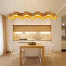 Creative minimalist wooden honeycomb LED pendant light