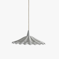 Suspension LED en céramique blanche de styliste