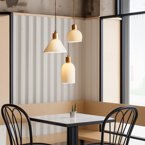Suspension LED en céramique de plusieurs formes design