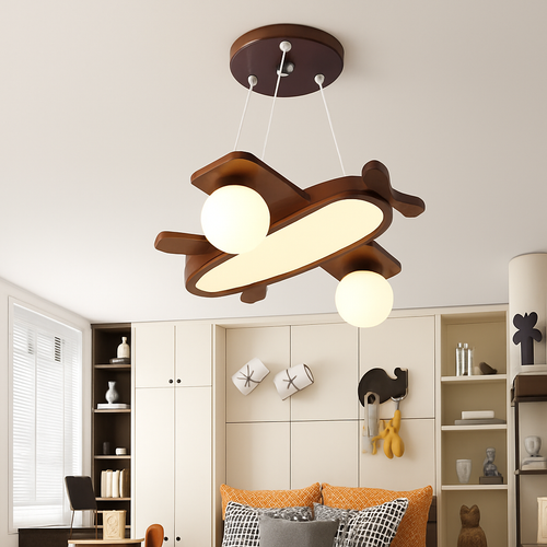 suspension LED en forme d'avion style nordique décorative