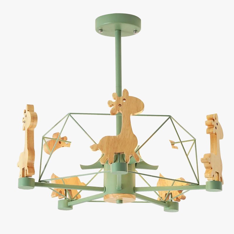 Lustre enfant LED en forme de girafe
