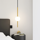 suspension LED en laiton design moderne avec cordon réglable en verre de cristal