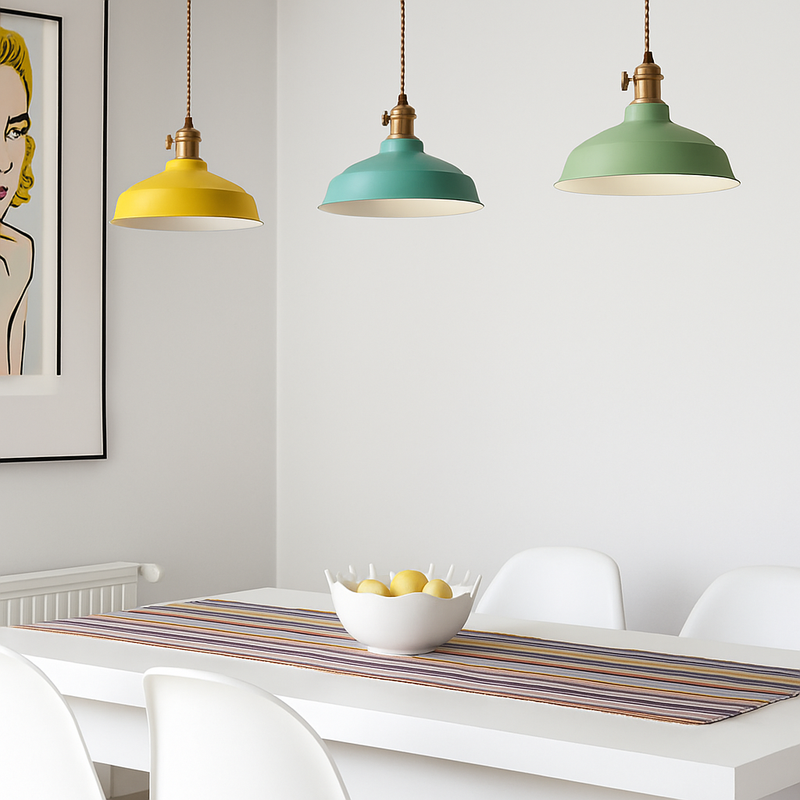 Suspension LED en métal coloré Loft