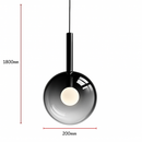 suspension led en métal et acrylique design nordique moderne