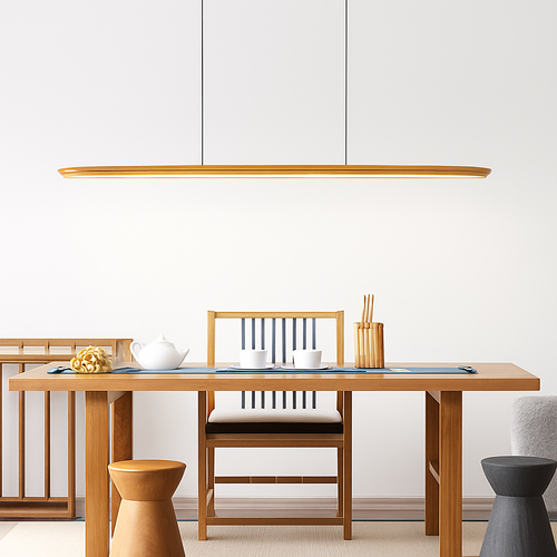 suspension LED en noyer noir tendance