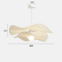 suspension LED en tissu style nordique idéale pour décoration intérieure