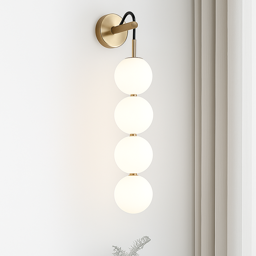 Suspension LED en verre au design nordique gris fumé - vue 7 sur 15