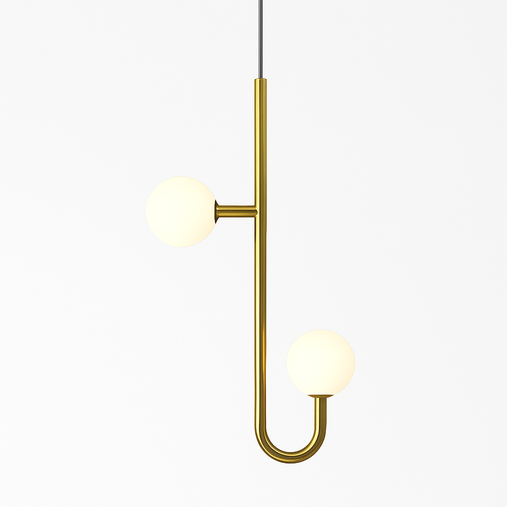Suspension LED escalier colimaçon plafond lustre moderne luxe - vue 7 sur 14