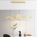 Curved LED pendant light nordic design for kitchen and bar minimalist-9091270967642