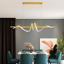 Curved LED pendant light nordic design for kitchen and bar minimalist-9091270967642
