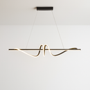 Curved LED pendant light nordic design for kitchen and bar minimalist-9091270967642