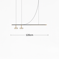 suspension à led linéaire design moderne pour décoration intérieure
