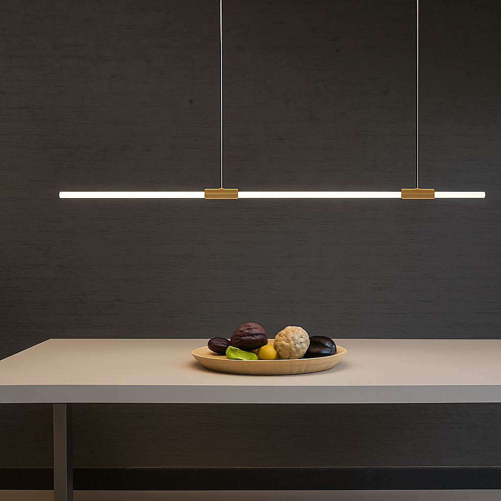 Suspension Led lumière cuisine éclairage lustres modernes pour salle à manger Table à manger suspension Led lampe Bronze Lustre App/télécommande - vue 6 sur 8