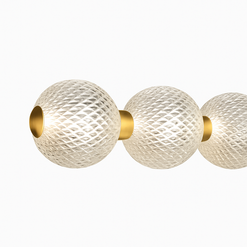 suspension led minimaliste en boule acrylique hauteur réglable