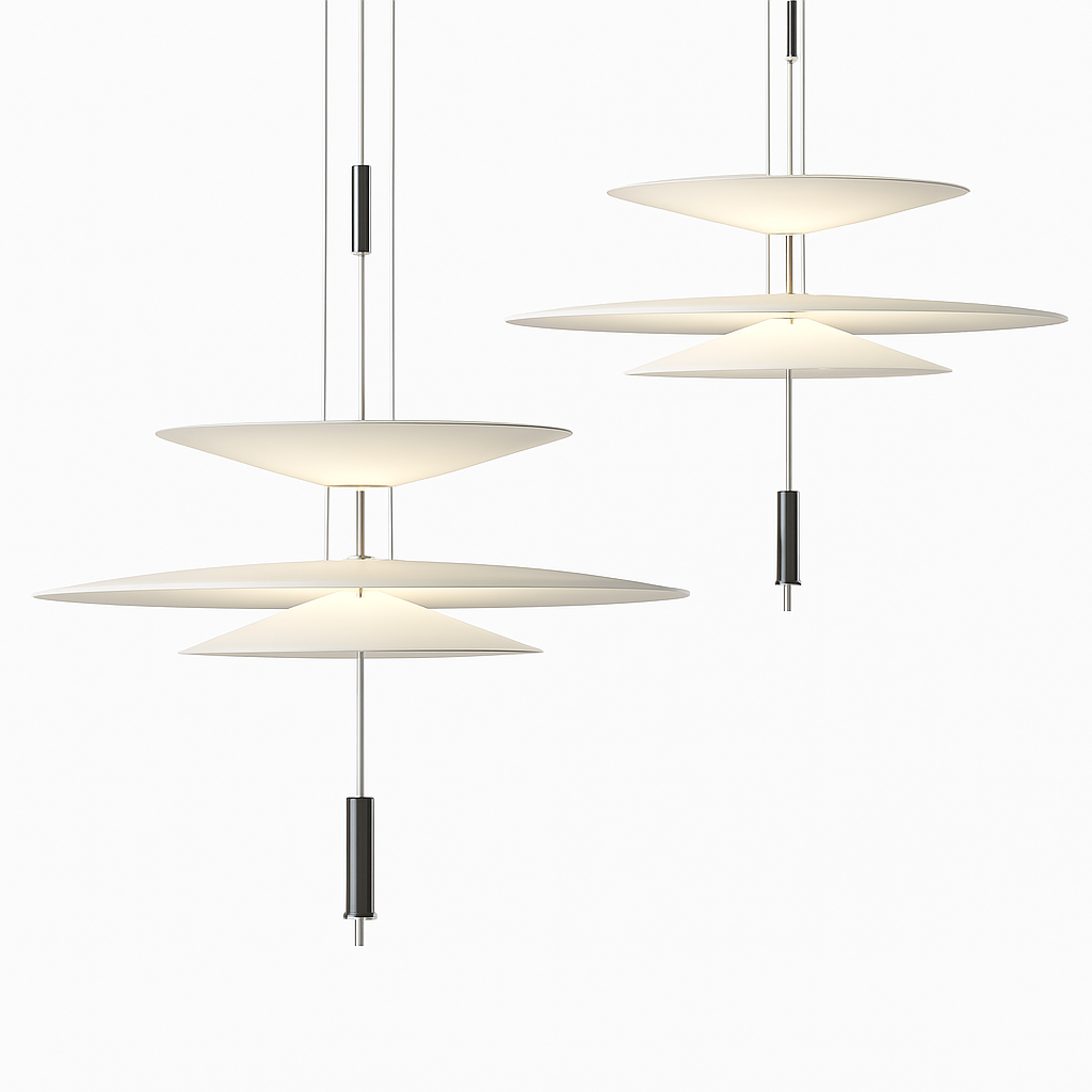 Modern minimalist LED pendant lights for Scandinavian interior decor - vue 6 sur 13