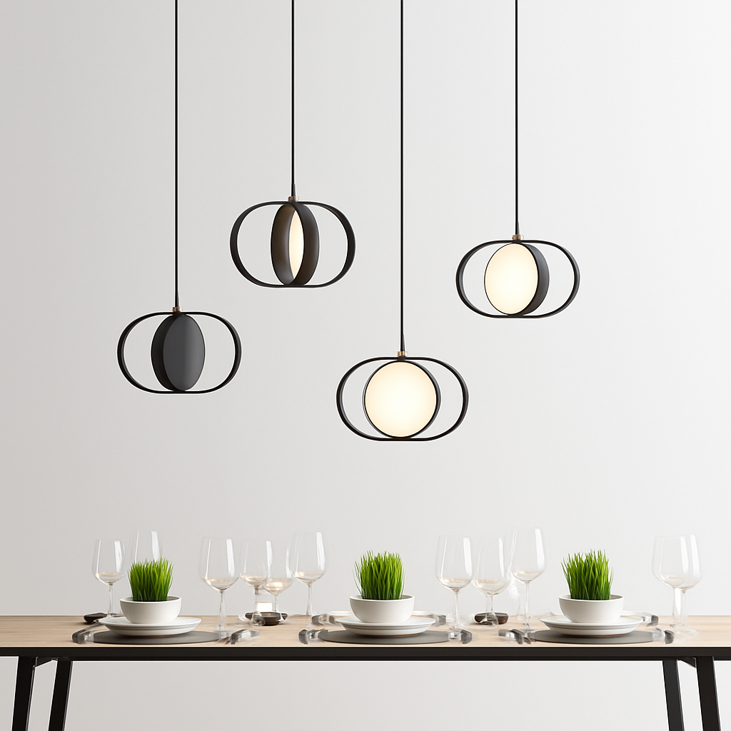 suspension led moderne pour décoration intérieure lumineuse - vue 5 sur 14