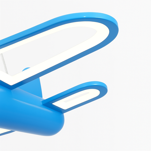 suspension led moderne pour enfants avec motif avion lumineux