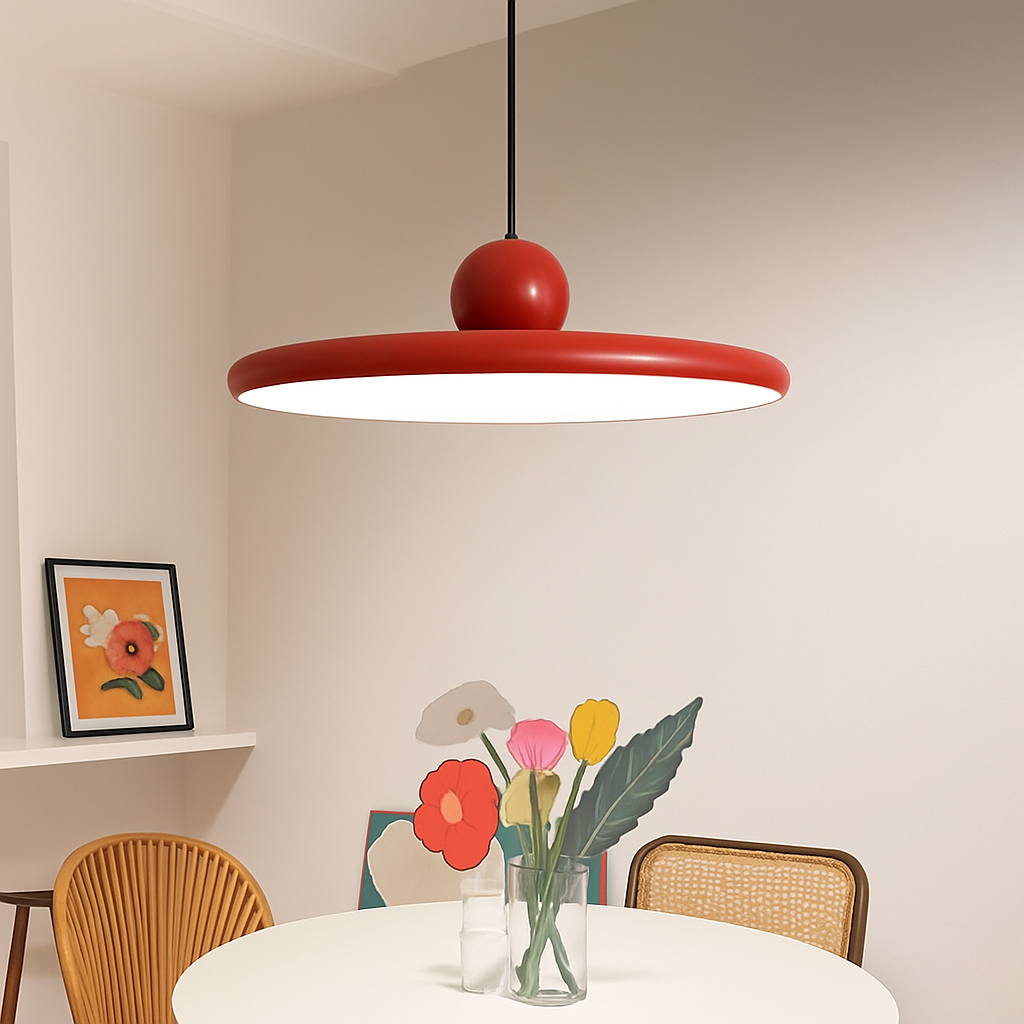 suspension led nordique style soucoupe pour éclairage intérieur - vue 7 sur 12