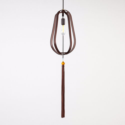 Suspension LED style chinois en tissu