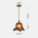 Suspension LED style vintage en verre Dolkie