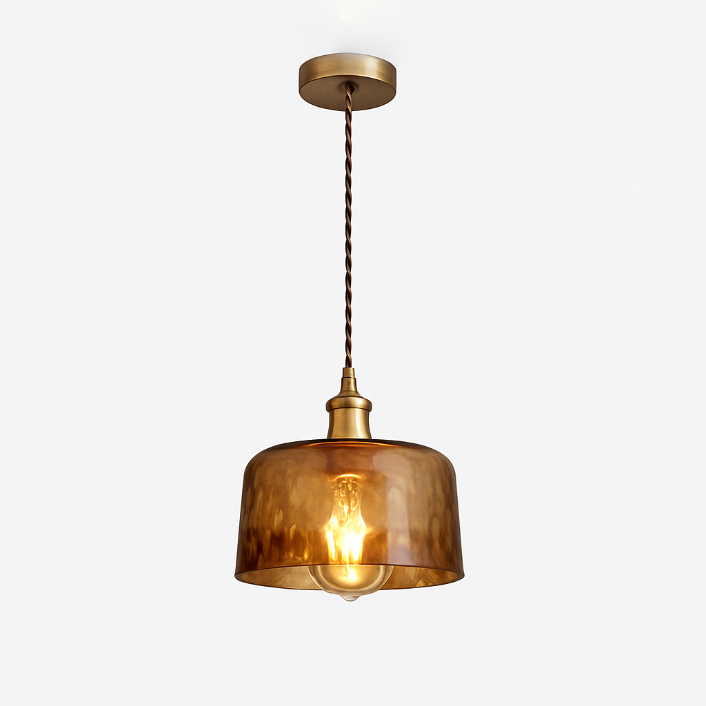 Suspension LED style vintage en verre Dolkie - vue 16 sur 20