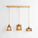 Suspension LED style vintage en verre Dolkie