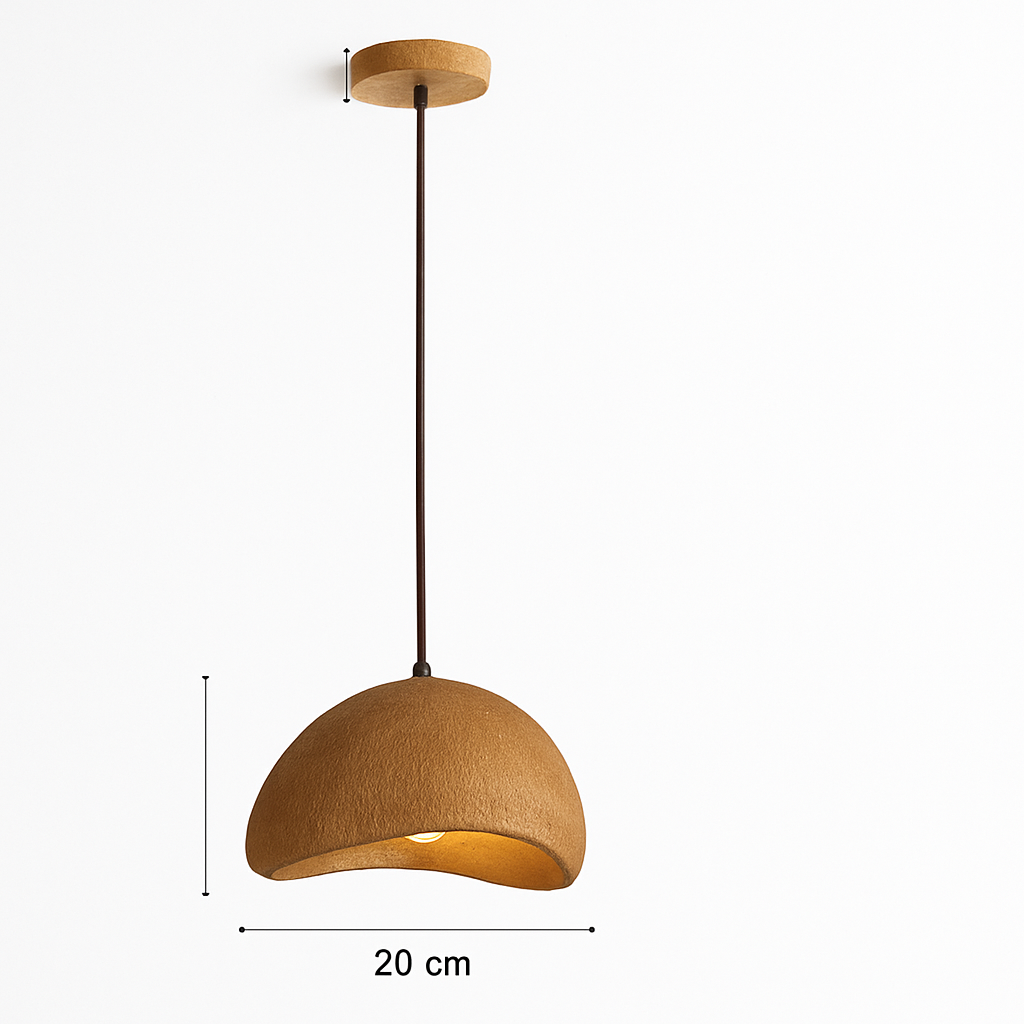 suspension à led wabi-sabi en résine créative pour décoration intérieure - vue 16 sur 23