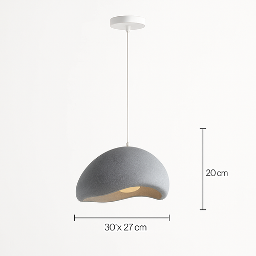 suspension à led wabi-sabi en résine créative pour décoration intérieure