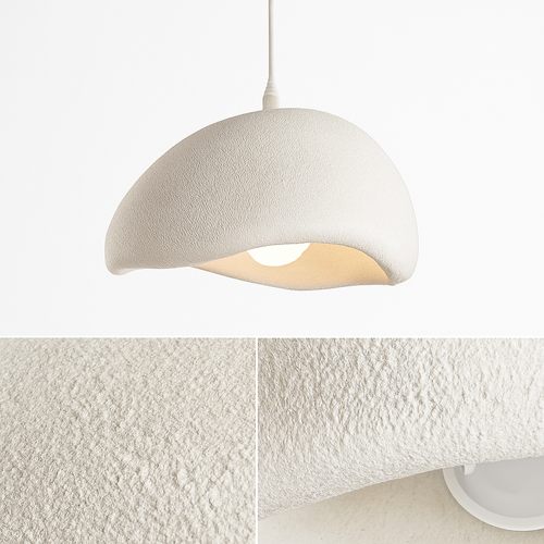 suspension à led wabi-sabi en résine créative pour décoration intérieure