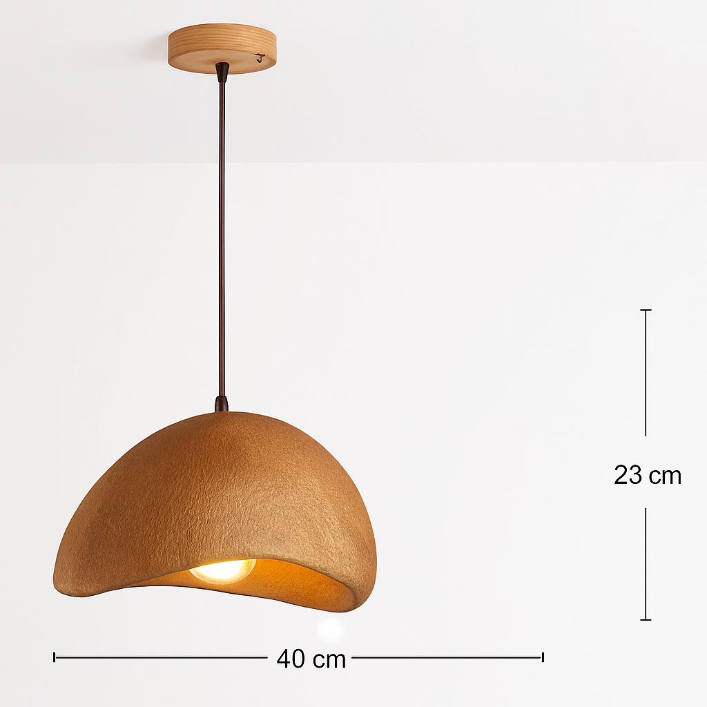 suspension à led wabi-sabi en résine créative pour décoration intérieure - vue 21 sur 23