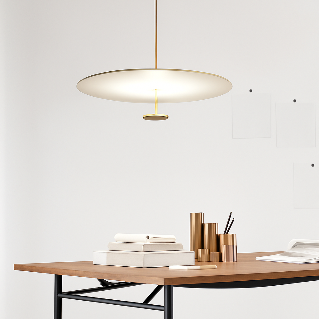 suspension luminaire ultra mince design minimaliste pour intérieur - vue 7 sur 8