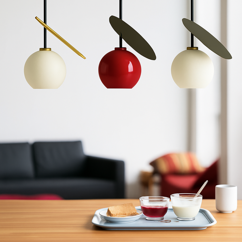 suspension lumineuse cerise originale pour décoration intérieure