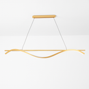 suspension minimaliste en aluminium fer lumière led lustre