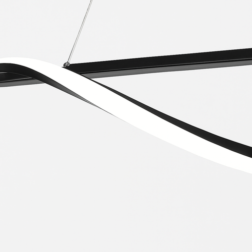 suspension minimaliste en aluminium fer lumière led lustre