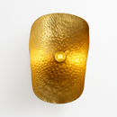 Minimalist copper pendant light with adjustable brass gold wire