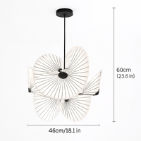 Minimalist fabric ceiling pendant for modern interior decor