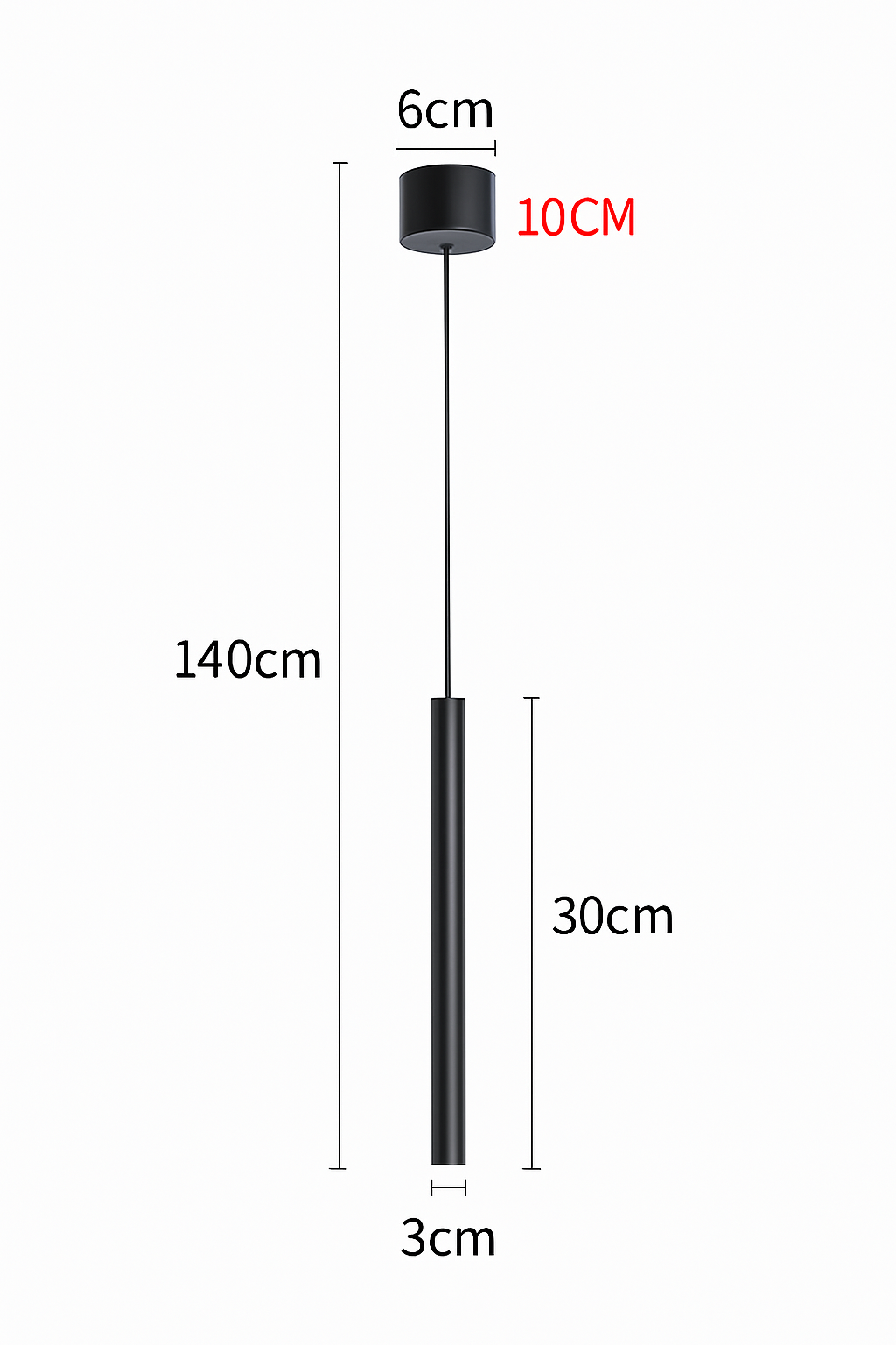 Modern minimalist nordic style LED pendant light - vue 6 sur 10