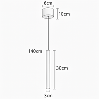 Modern minimalist nordic style LED pendant light