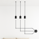 suspension moderne à corde pour un éclairage contemporain élégant