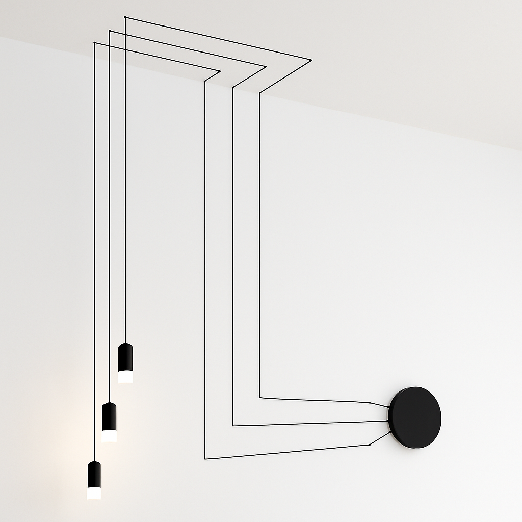 suspension moderne à corde pour un éclairage contemporain élégant - vue 5 sur 12